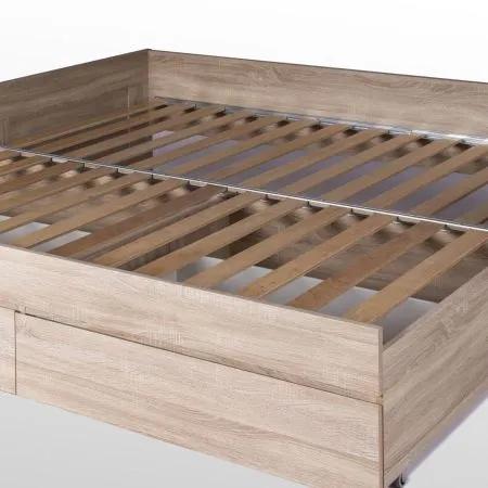 2.02.08.450.3 СИРИУС кровать раздвижная с ящиками 90х200 сонома RU