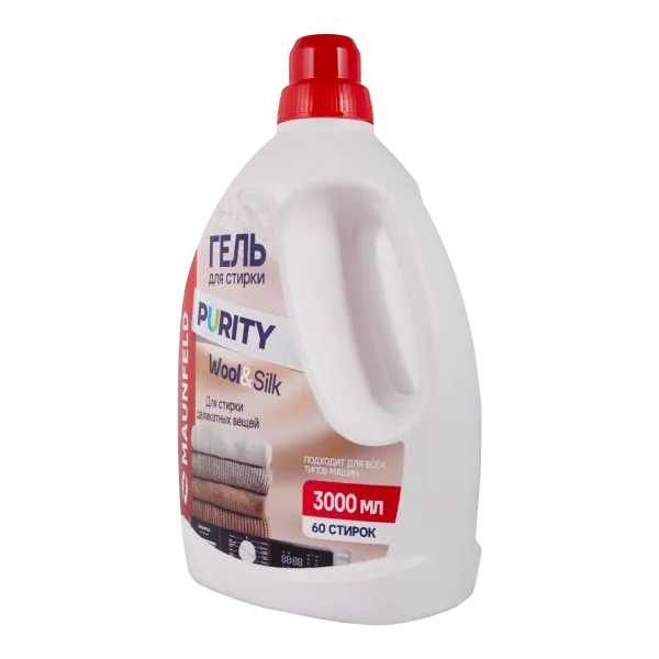 Гель для стирки Maunfeld Purity Wool&Silk 3000мл MWL3000PD Белый