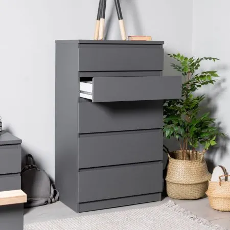 2.03.02.070.4 КАСТОР комод 5 ящиков RU серый