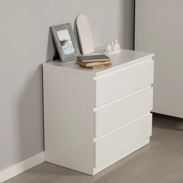 2.05.02.040.1 МАЛЬТА комод 3 ящика 80х76 белый RU