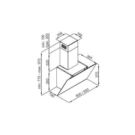 Кухонная вытяжка MAUNFELD Aurora 60 Черный
