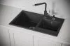8201, ЧЁРНЫЙ, кухонная мойка, кварц