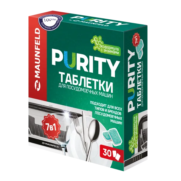Таблетки для посудомоечных машин MAUNFELD Purity ECO all in 1 MDT30EC (30 шт.)