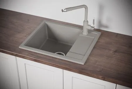 6002, БАЗАЛЬТ, кухонная мойка, кварц