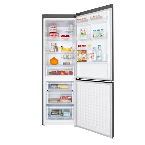 Холодильник-морозильник с инвертором MAUNFELD MFF187NFI10_1 Темная нержавеющая сталь