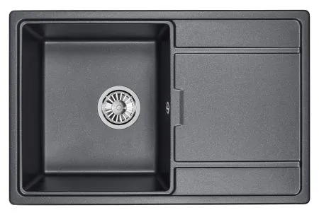 7804, АЛЮМИНИУМ, кухонная мойка, кварц