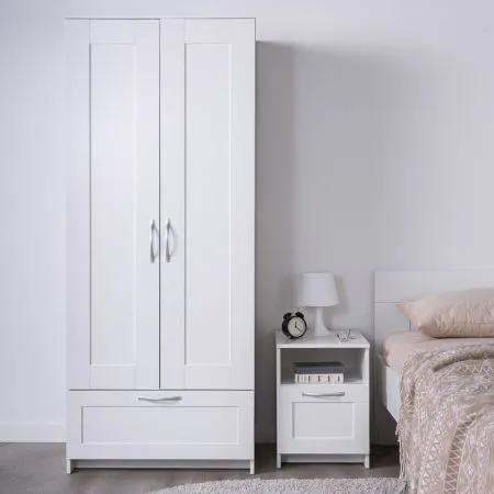 2.02.01.020.1 СИРИУС шкаф комбинированный "2 двери и 1 ящик белый RU"