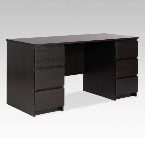 2.03.06.040.5 КАСТОР стол письменный 6 ящиков 151х65 RU Дуб Венге