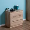 2.05.02.040.3 МАЛЬТА комод 3 ящика 80х76 сонома RU