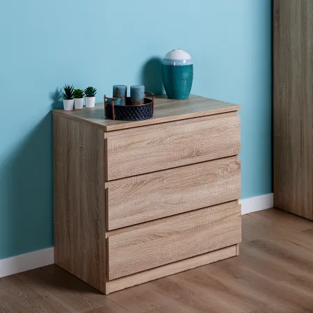 2.05.02.040.3 МАЛЬТА комод 3 ящика 80х76 сонома RU