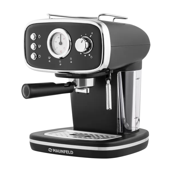 Кофемашина рожкового типа MAUNFELD MF-736BK Черный