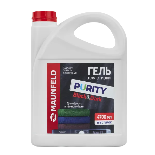 Гель для стирки Maunfeld Purity Black&Dark 4700мл MWL4700PB Белый
