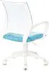 Кресло детское Бюрократ BUROKIDS 1 W голубой Sticks 06 крестов. пластик пластик белый