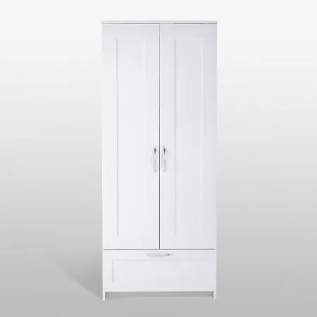 2.02.01.020.1 СИРИУС шкаф комбинированный "2 двери и 1 ящик белый RU"