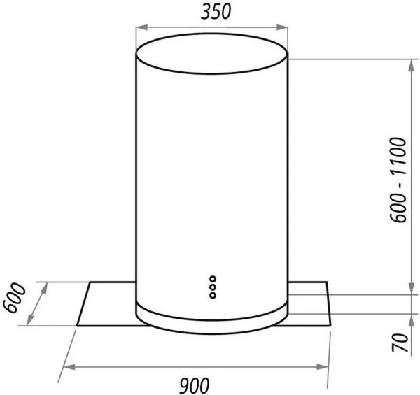 Кухонная вытяжка MAUNFELD Berta Plus 90 нержавеющая сталь (в 3-х коробках) Нержавеющая сталь
