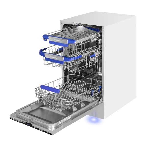 Посудомоечная машина с авто-открываниемMAUNFELD MLP45230 Light Beam Inverter Wi-Fi Нержавеющая сталь
