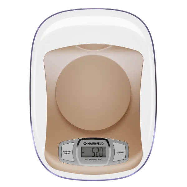 Кухонные весы с чашей MAUNFELD MKS-515P Золотой