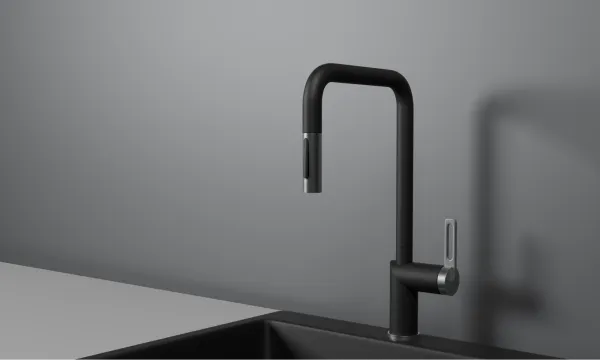 GR-8173, ТУРМАЛИН, СМЕСИТЕЛЬ КУХОННЫЙ С ВЫДВИЖНЫМ ИЗЛИВОМ