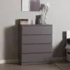 S01064 Варма 4 комод 80х100х40, серый