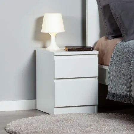 2.03.03.050.1 КАСТОР тумба 2 ящика RU белая