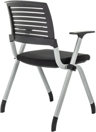 Стул Бюрократ X-Click черный на ножках металл серый