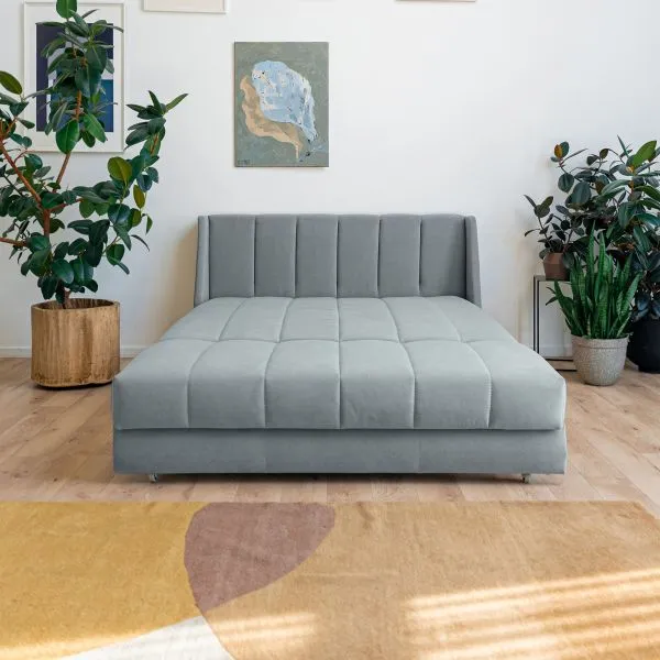 ВЕНЕЦИЯ Складная кровать светло-серая, 145