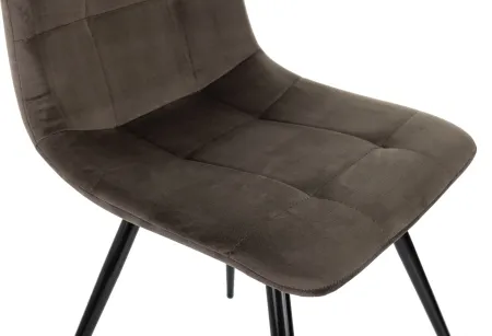 Стул для дома Бюрократ CH-K1_4 комплект 4шт коричневый Holland 74 металл черный на ножках (CH-K1_1/HL74_4)