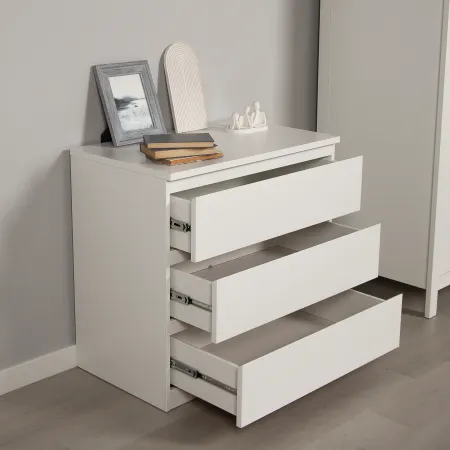 2.05.02.040.1 МАЛЬТА комод 3 ящика 80х76 белый RU