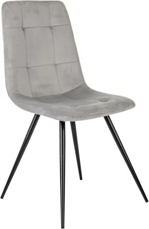 Стул для дома Бюрократ CH-K1_4 комплект 4шт св.серый Holland 09 металл черный на ножках (CH-K1_1/HL09_4)