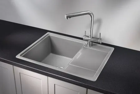 6503, АЛЮМИНИУМ, кухонная мойка, кварц