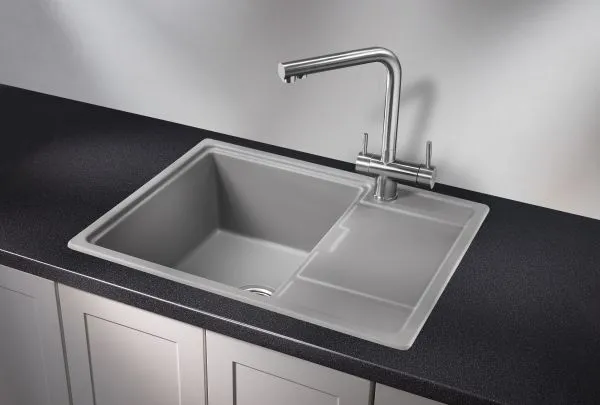 6503, АЛЮМИНИУМ, кухонная мойка, кварц