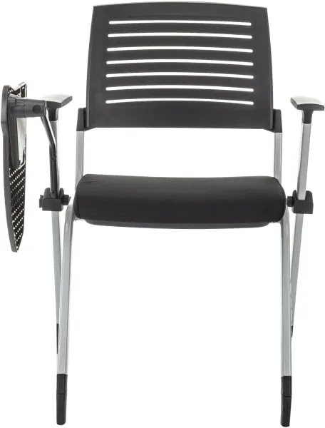 Стул Бюрократ X-Click-PP черный со столиком на ножках металл серый