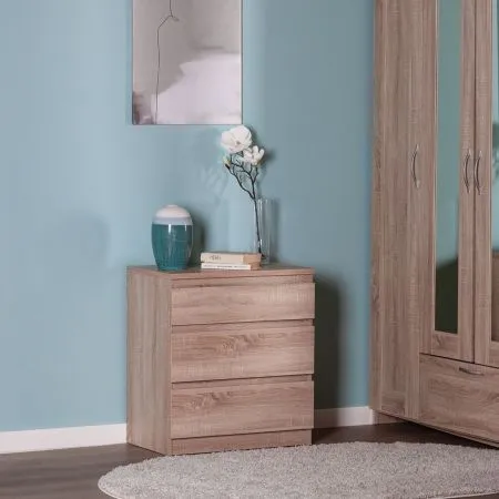 2.03.02.060.3 КАСТОР комод 3 ящика RU сонома