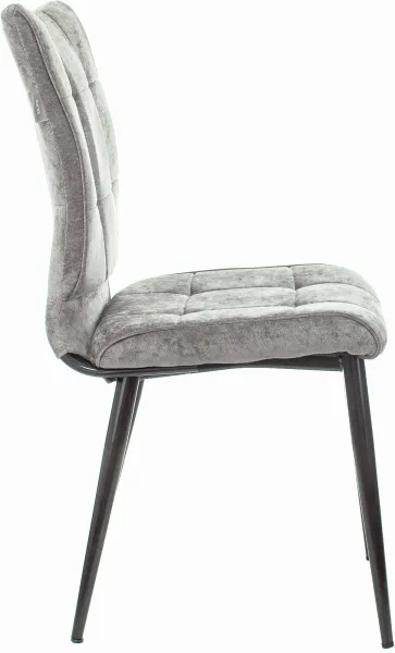 Стул для дома Бюрократ CH-K10 серый Light 19 металл черный на ножках (CH-K10_1/LT19)