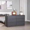 2.03.02.080.4 КАСТОР комод 6 ящиков RU серый