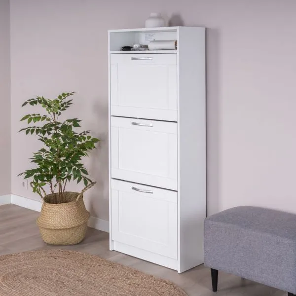 2.02.10.440.1 СИРИУС тумба для обуви 60х143 белая RU