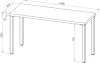 S00463 Ингар 2/ТТ стол письменный 140x75x55, белый