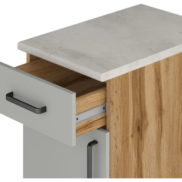 Шкаф напольный с ящиком 40х85х60  «Мирах сер\дер»