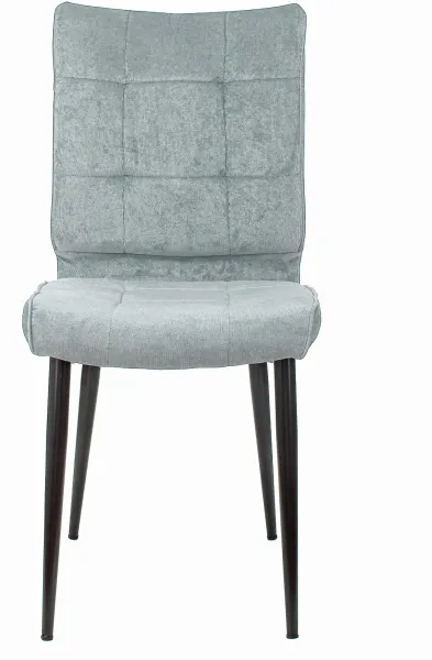 Стул для дома Бюрократ CH-K10 серо-голуб. Light 28 металл черный на ножках (CH-K10_1/LT28)