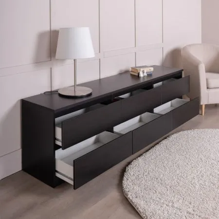 2.03.03.110.5 КАСТОР тумба 6 ящиков RU Дуб Венге