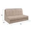 ТОКИО Диван прямой бежевый, 146 ППУ