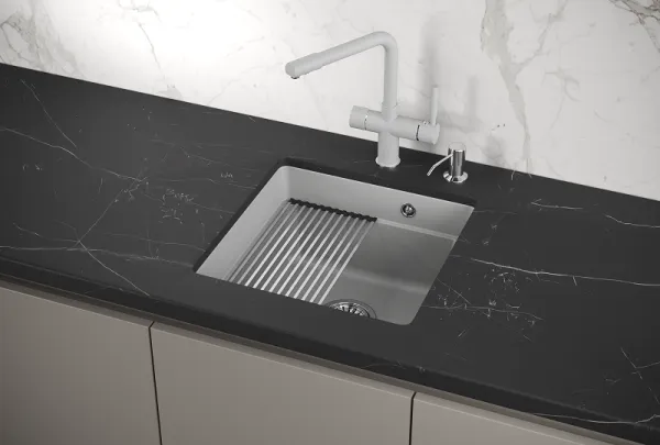 KS-4501U, АРКТИК (БЕЛЫЙ), кухонная мойка, кварц