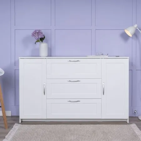 2.02.03.290.1 СИРИУС тумба 2 двери и 3 ящика 156х95 белая RU