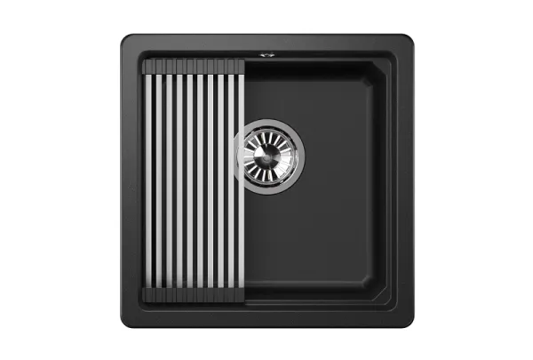 KS-4501U, АЛЮМИНИУМ, кухонная мойка, кварц