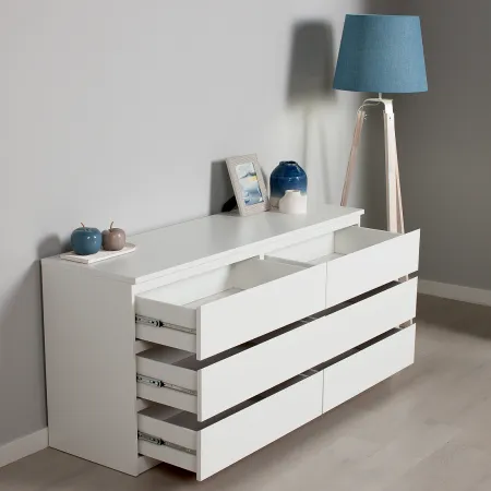 2.05.02.060.1 МАЛЬТА комод 6 ящиков 160х76 белый RU