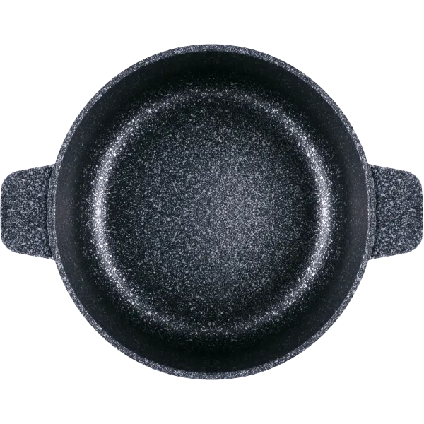 Кастрюля MAUNFELD GRETA MF24GRTT01CR из литого алюминия со стеклянной крышкой, 24 см, 4 л Мраморный