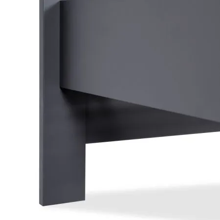 2.08.04.060.15 САГА кровать двойная 140х200 серая/ясень