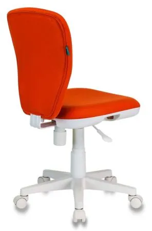 Кресло детское Бюрократ KD-W10 оранжевый 26-29-1 крестов. пластик пластик белый