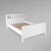 2.08.04.060.14 САГА кровать двойная 140х200 белая/ясень