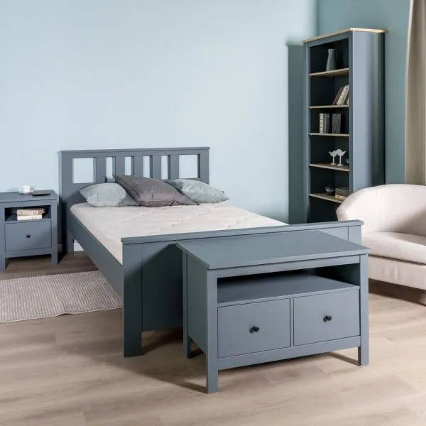 2.08.04.060.6 САГА кровать двойная 140х200 темно-бирюзовая